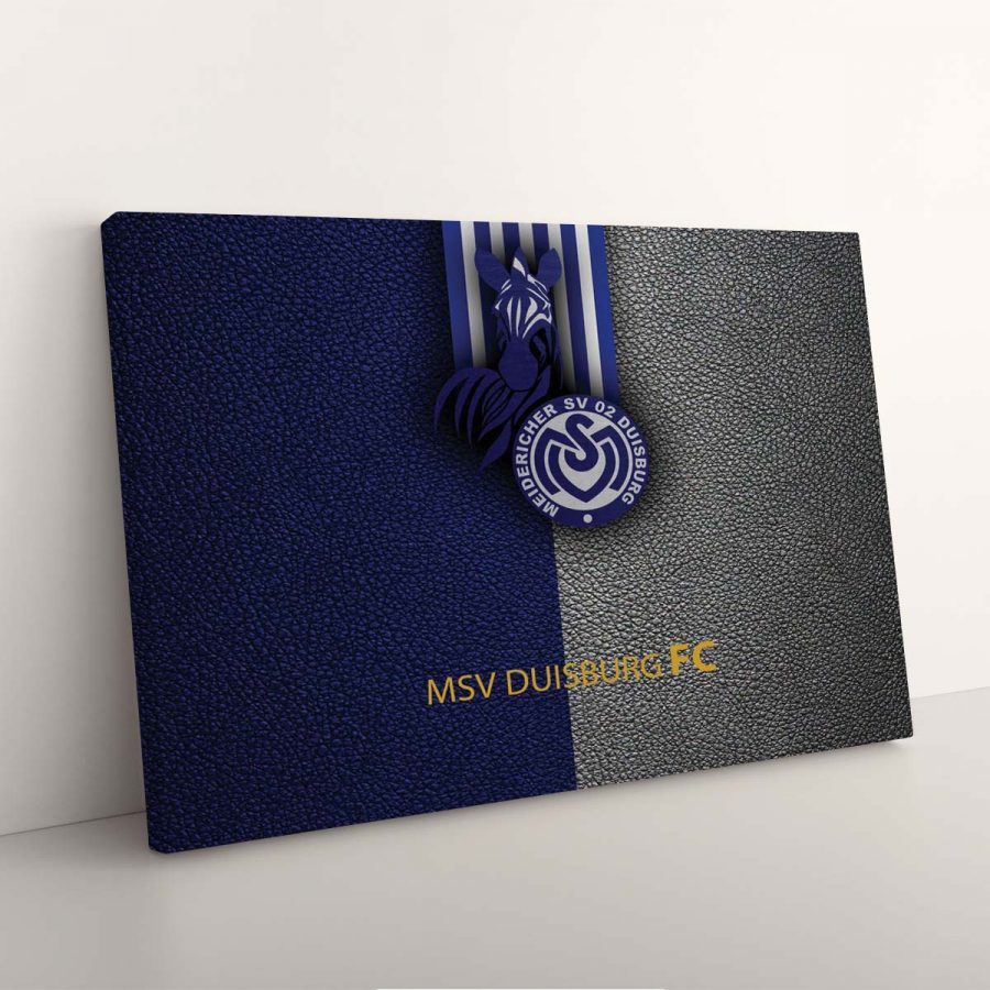 MSV Duisburg Blaues Leder Leinwandbilder – Bild 3