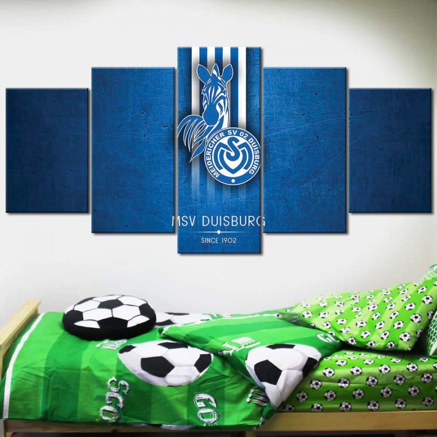 MSV Duisburg Blaues Metall Leinwandbilder – Bild 2