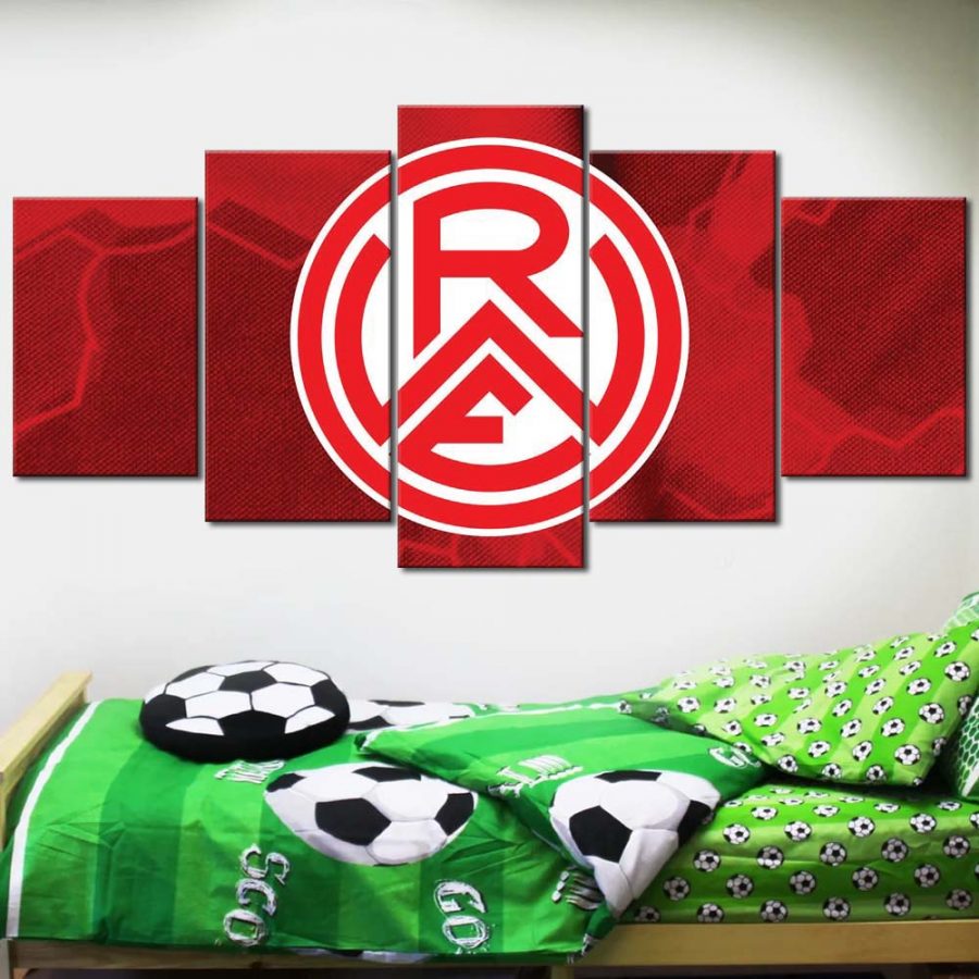 Rot-Weiss Essen Roter Hintergrund RWE Leinwandbilder – Bild 2