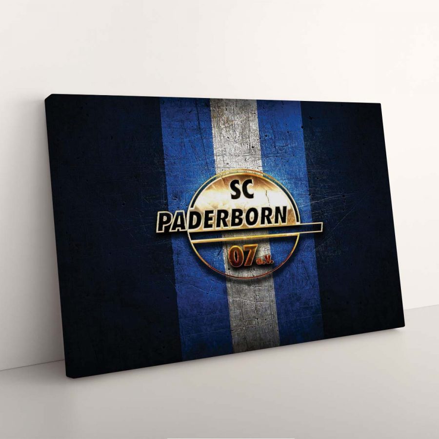 SC Paderborn 07 e.V. Blaues Metall SCP Leinwandbilder – Bild 3