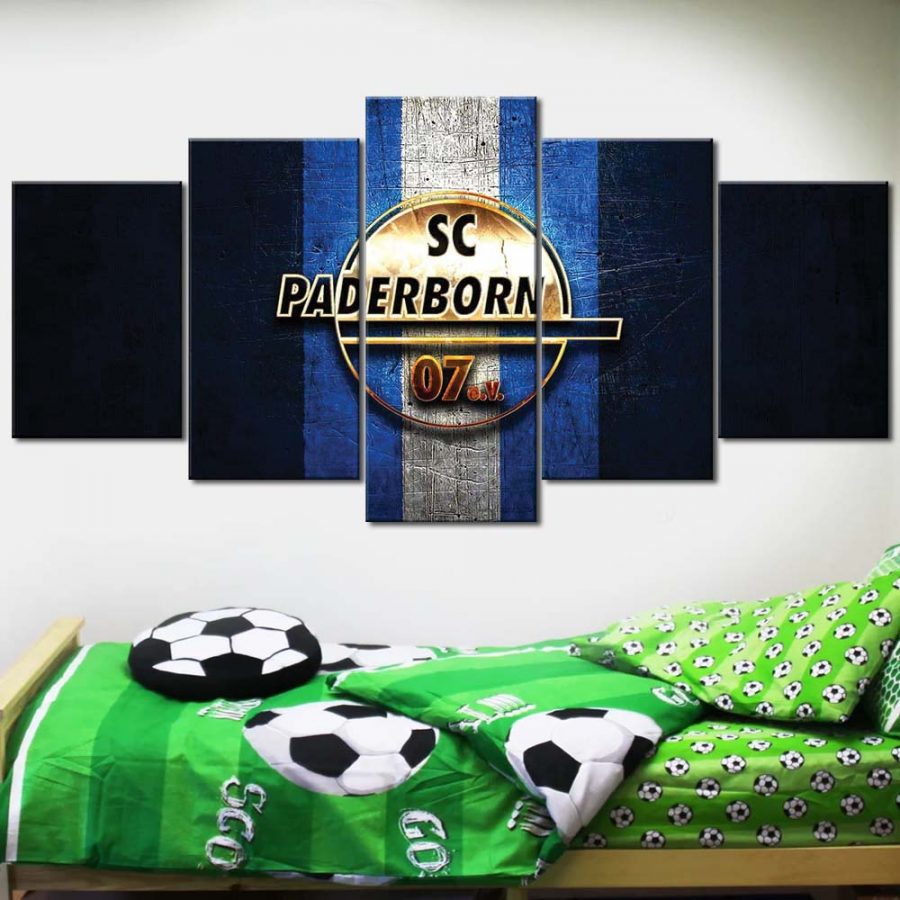 SC Paderborn 07 e.V. Blaues Metall SCP Leinwandbilder – Bild 2