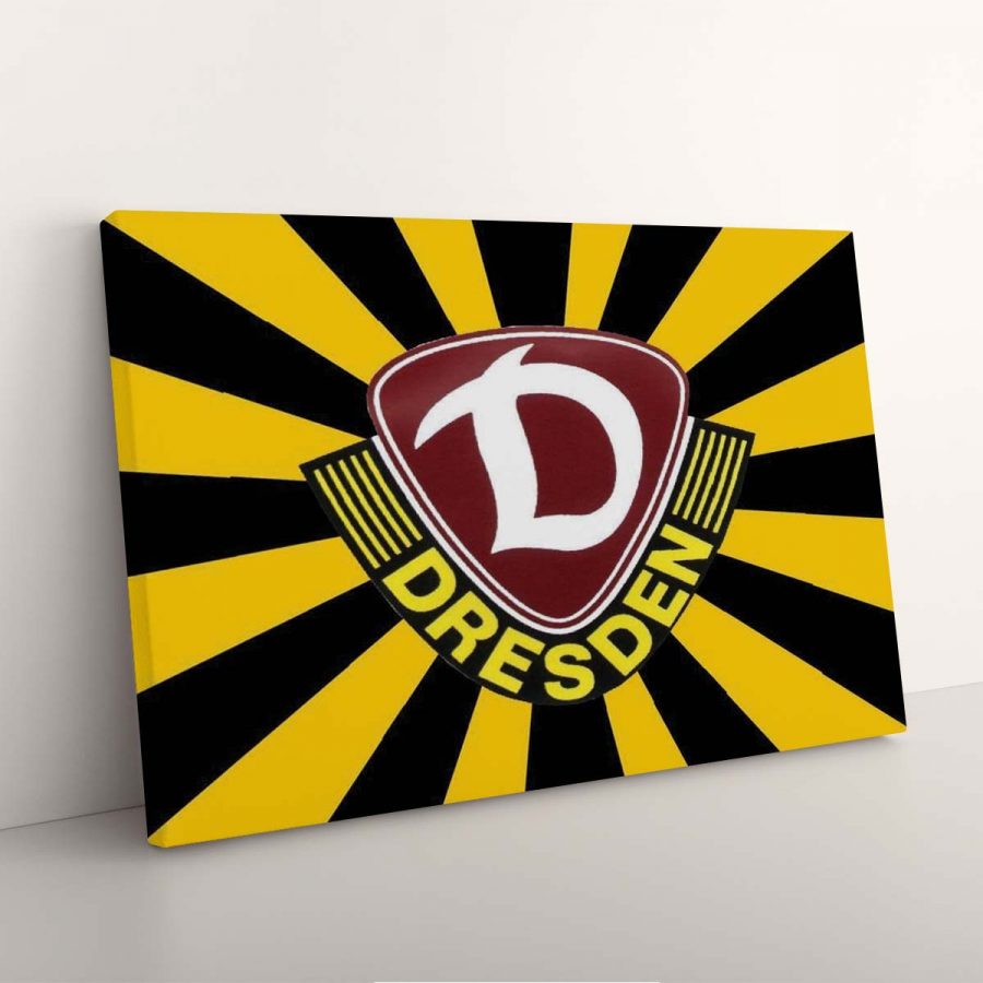 SG Dynamo Dresden Gelb-Schwarz Leinwandbilder – Bild 3