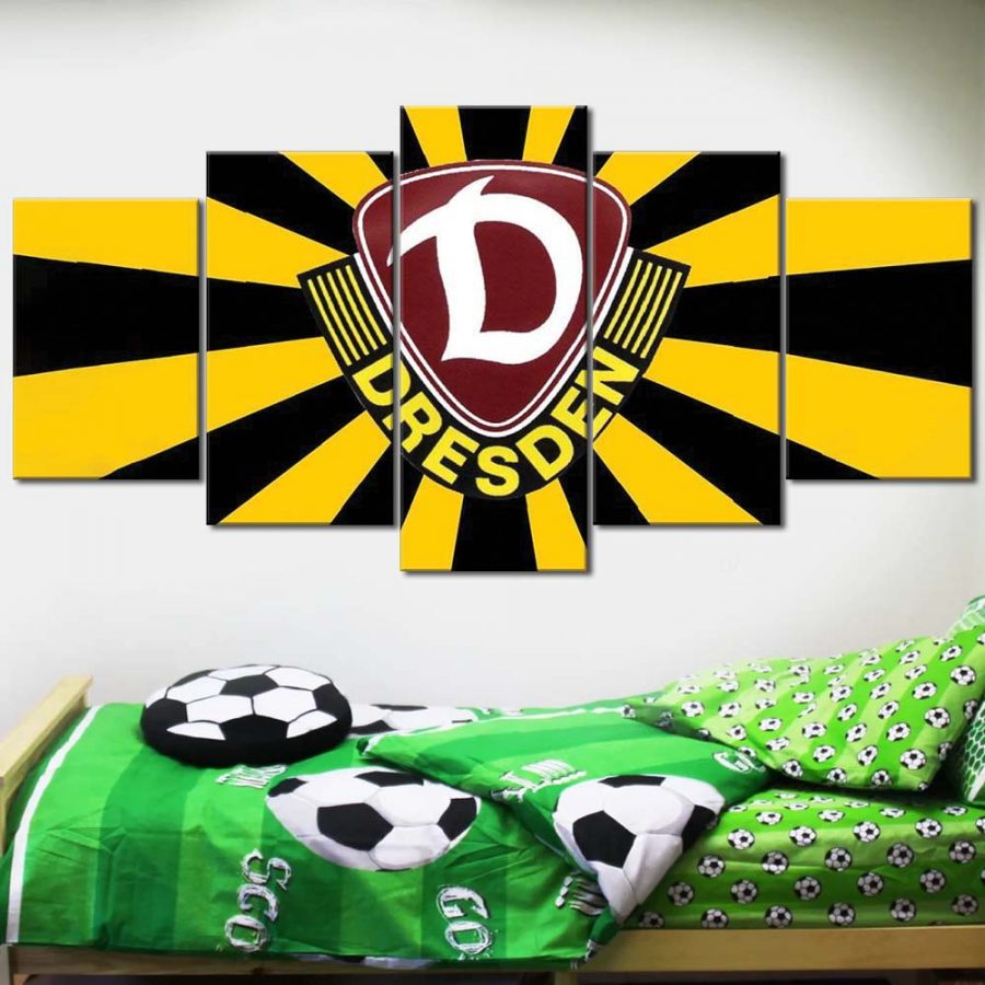 SG Dynamo Dresden Gelb-Schwarz Leinwandbilder – Bild 2