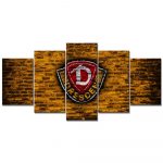 SG Dynamo Dresden Gelbe Ziegelwand Leinwandbilder