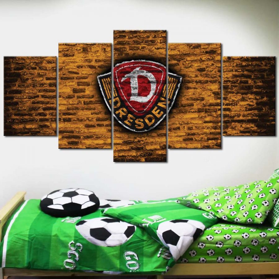 SG Dynamo Dresden Gelbe Ziegelwand Leinwandbilder – Bild 2