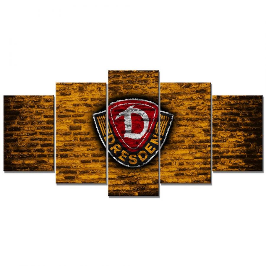 SG Dynamo Dresden Gelbe Ziegelwand Leinwandbilder