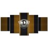 SG Dynamo Dresden Gelber Punktmetall-Hintergrund Leinwandbilder
