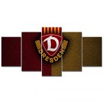 SG Dynamo Dresden Gelbes Leder Leinwandbilder