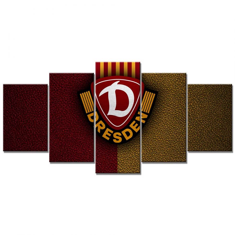 SG Dynamo Dresden Gelbes Leder Leinwandbilder