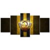 SG Dynamo Dresden Gelber Metallhintergrund Leinwandbilder