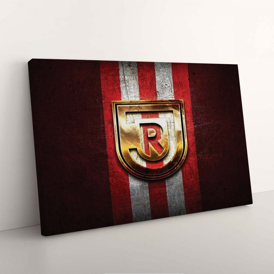 SSV Jahn Regensburg Rotes Metall Leinwandbilder – Bild 3