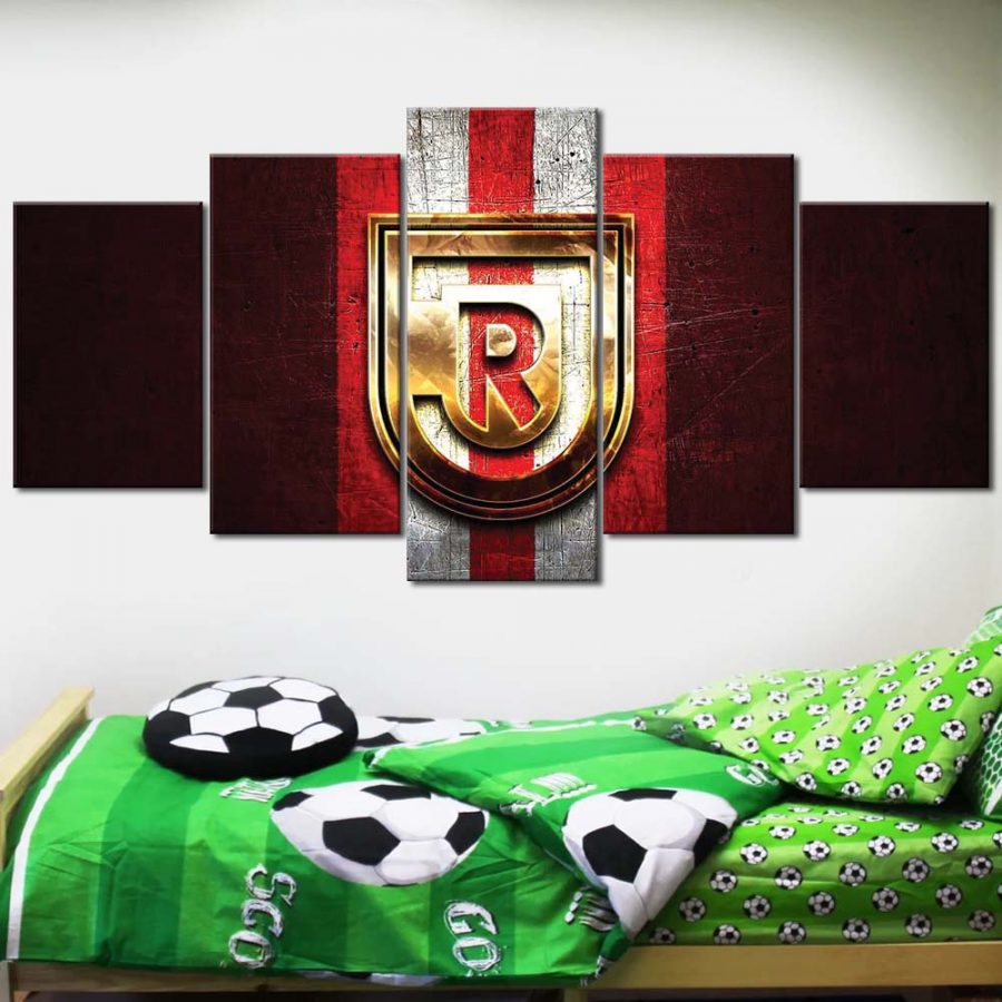 SSV Jahn Regensburg Rotes Metall Leinwandbilder – Bild 2