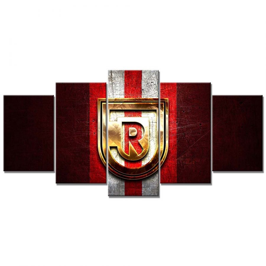SSV Jahn Regensburg Rotes Metall Leinwandbilder