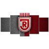 SSV Jahn Regensburg Rot-Weiß Leder Leinwandbilder