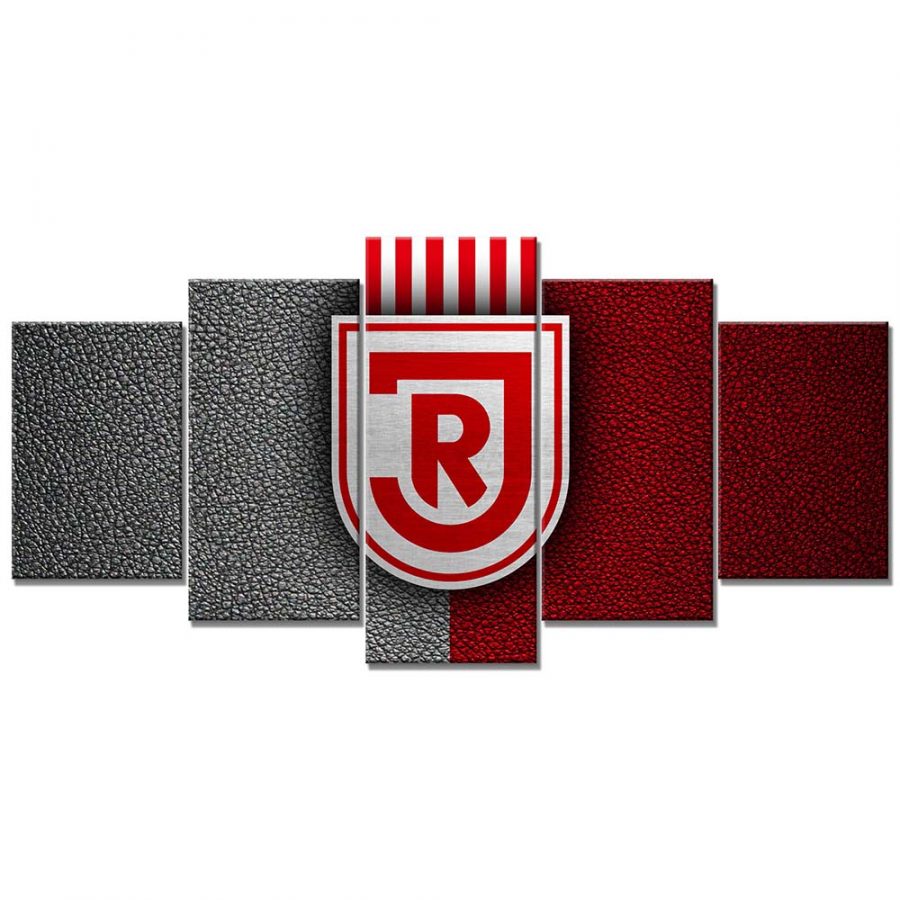 SSV Jahn Regensburg Rot-Weiß Leder Leinwandbilder