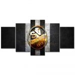SV Sandhausen Schwarz-Weiß Metall Leinwandbilder