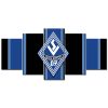 SV Waldhof Mannheim 07 Schwarz-Blauer Hintergrund SVW Leinwandbilder