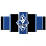 SV Waldhof Mannheim 07 Schwarz-Blauer Hintergrund SVW Leinwandbilder
