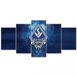 SV Waldhof Mannheim 07 Schwarz-Blau Ziegelwand SVW Leinwandbilder