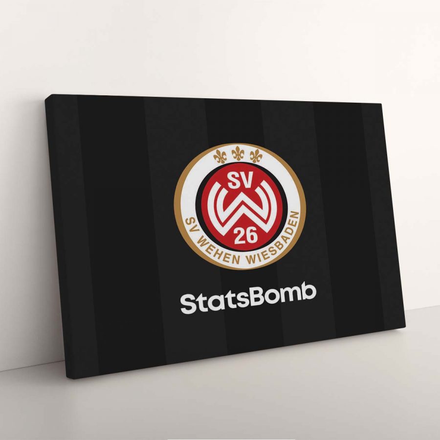 SV Wehen Wiesbaden Schwarzer Hintergrund Leinwandbilder – Bild 3