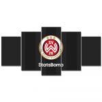 SV Wehen Wiesbaden Schwarzer Hintergrund Leinwandbilder