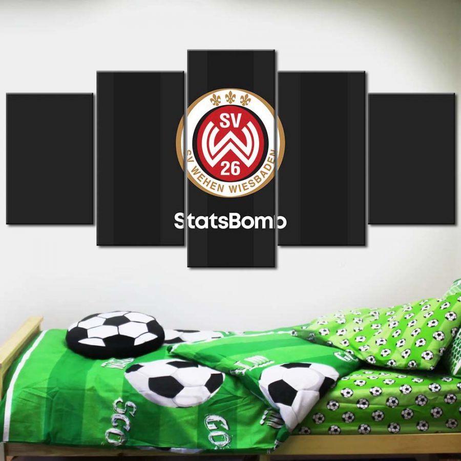 SV Wehen Wiesbaden Schwarzer Hintergrund Leinwandbilder – Bild 2