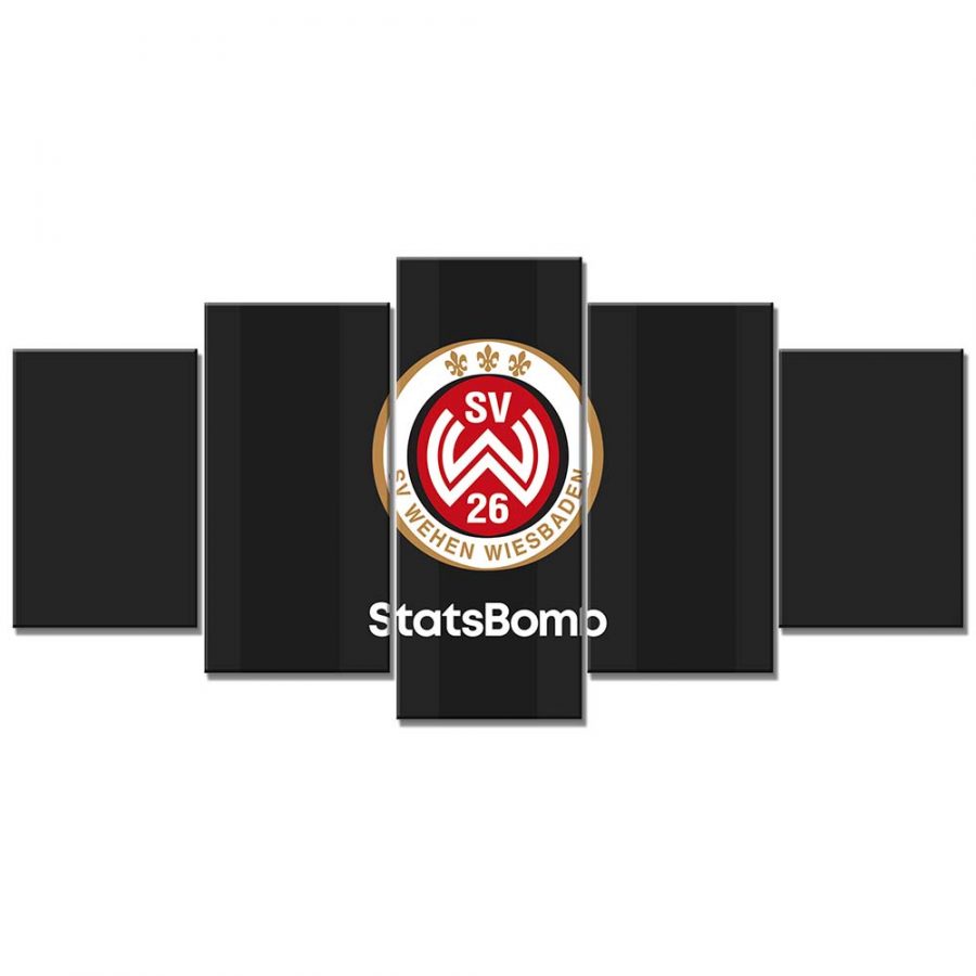 SV Wehen Wiesbaden Schwarzer Hintergrund Leinwandbilder