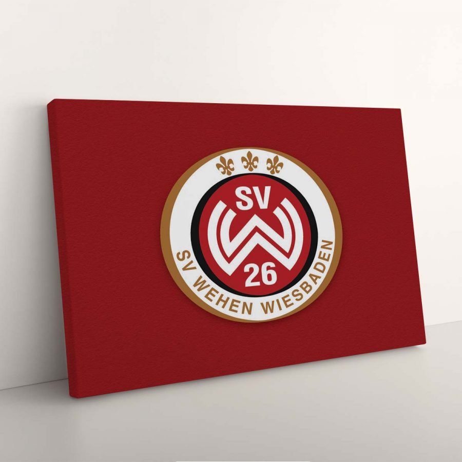 SV Wehen Wiesbaden Roter Hintergrund Leinwandbilder – Bild 3