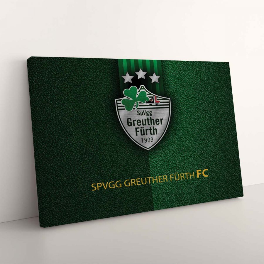 SpVgg Greuther Fürth Grünes Leder Leinwandbilder – Bild 3