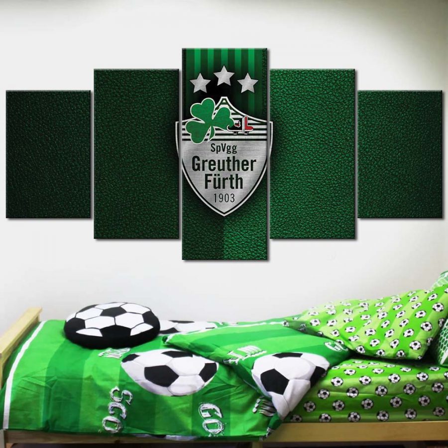 SpVgg Greuther Fürth Grünes Leder Leinwandbilder – Bild 2