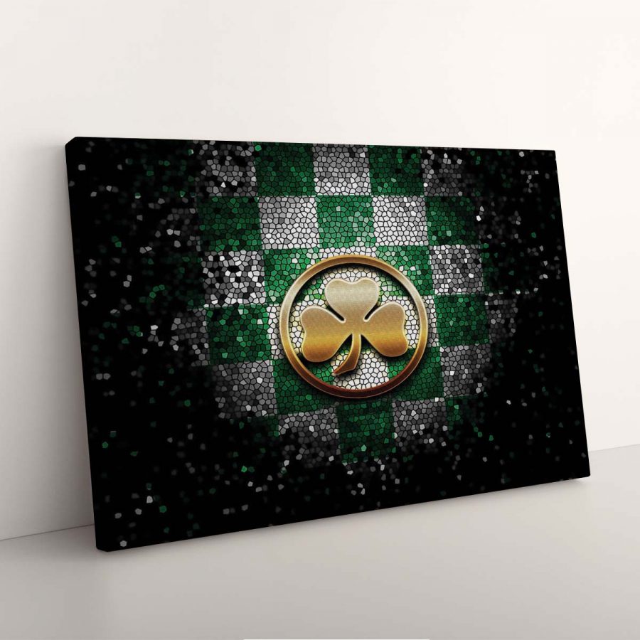 SpVgg Greuther Fürth Weiß-Grünes Rautenmuster Leinwandbilder – Bild 3