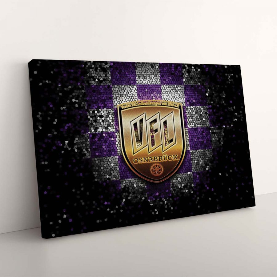 VfL Osnabrück Violett-Weiß Kariert Leinwandbilder – Bild 3
