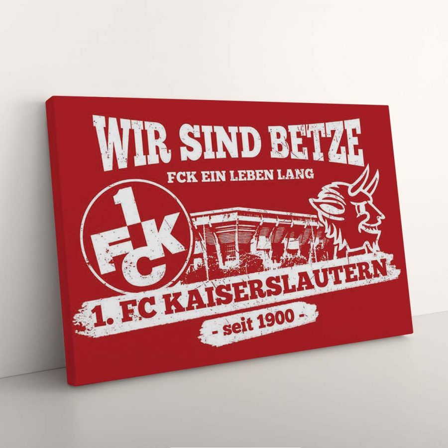 1. FC Kaiserslautern Wir sind Betze – Ein Leben lang 1FCK Leinwandbilder – Bild 4