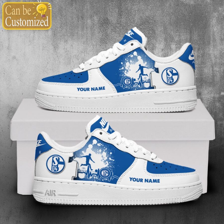 Schalke 04 - S04 Schuhe - Herren Turnschuhe - Herren Sportschuhe - Air Force 1 Schuhe - 13