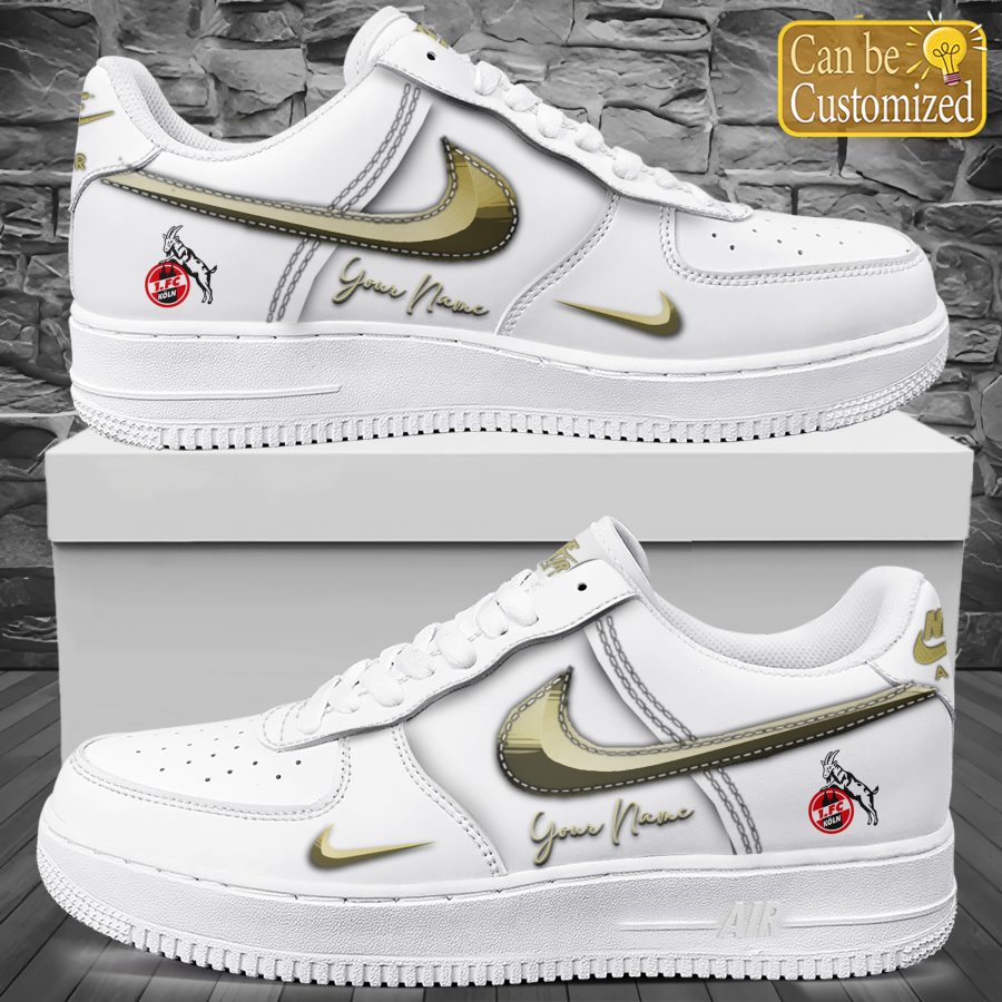 1 FC Köln - Effzeh Schuhe - Herren Turnschuhe - Herren Sportschuhe - Air Force 1 Schuhe - 12