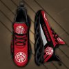 1. FSV Mainz 05 Logo Schwarz Streifenmuster Schuhe