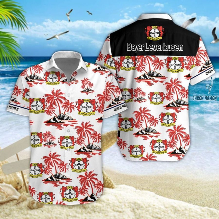 Hawaiihemd Bayer 04 Leverkusen – Herren Sommerhemd