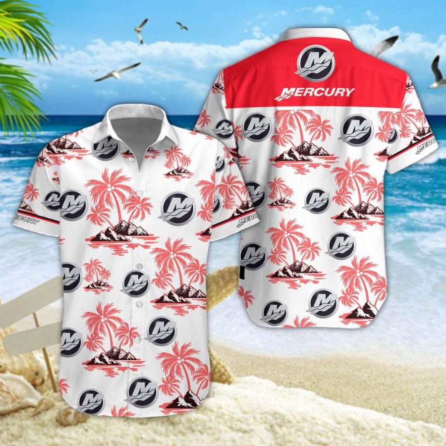 Hawaiihemd Mercury Marine – Herren Sommerhemd