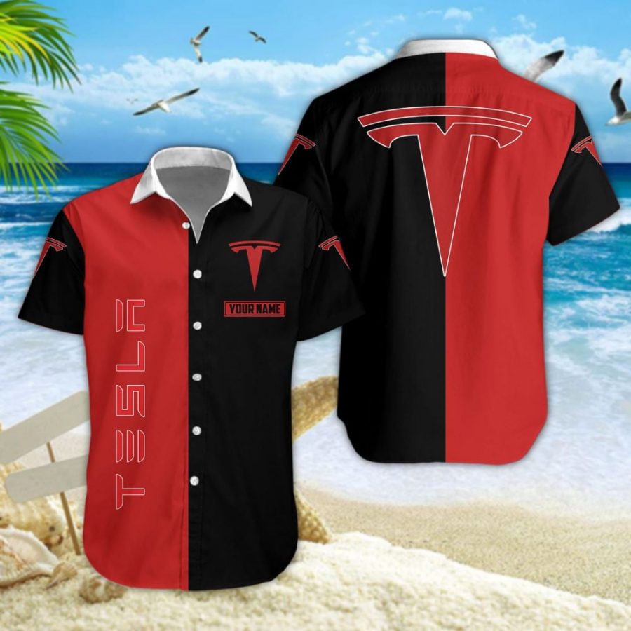 Hawaiihemd Tesla – Herren Sommerhemd