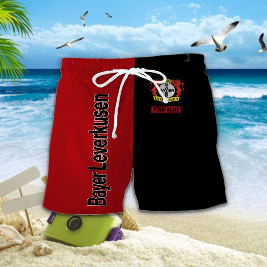 Hawaiihemd Bayer 04 Leverkusen – Herren Sommerhemd – Bild 2