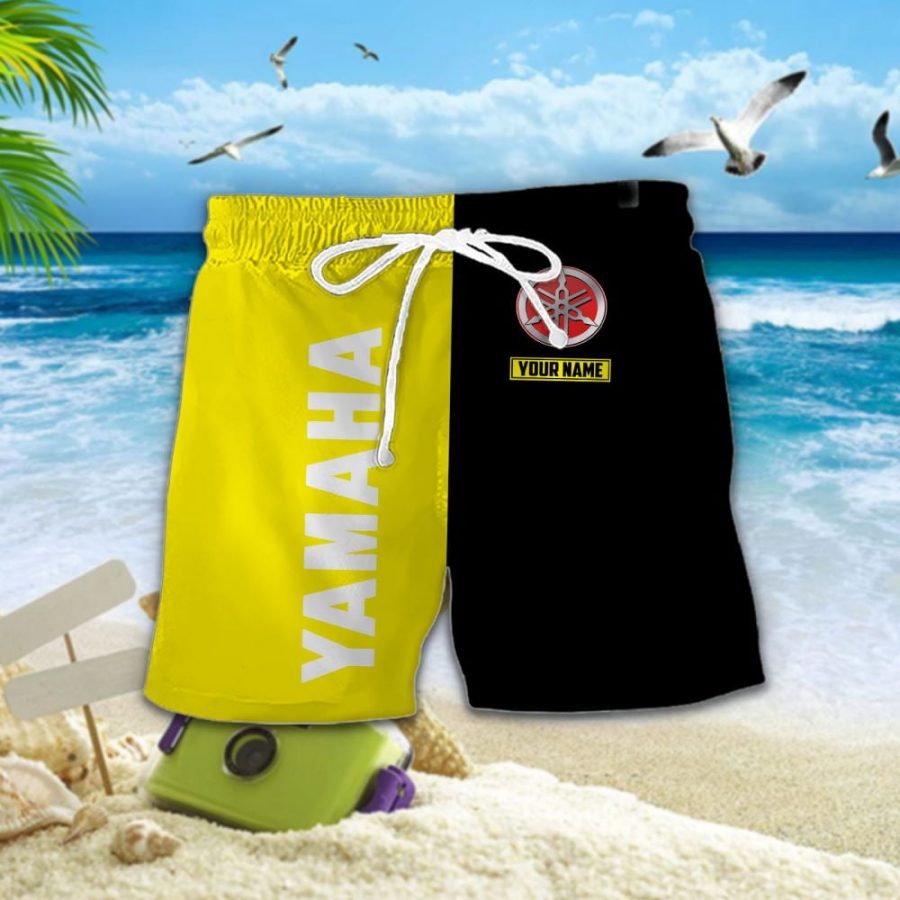 Hawaiihemd Yamaha jaune – Herren Sommerhemd – Bild 2