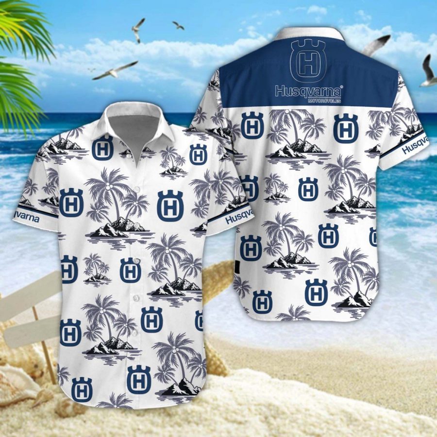 Hawaiihemd Husqvarna Motorcycles 01 – Herren Sommerhemd