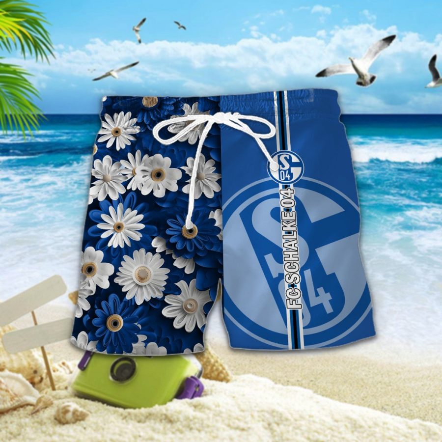 Hawaiihemd Schalke 04 – Herren Sommerhemd – Bild 2