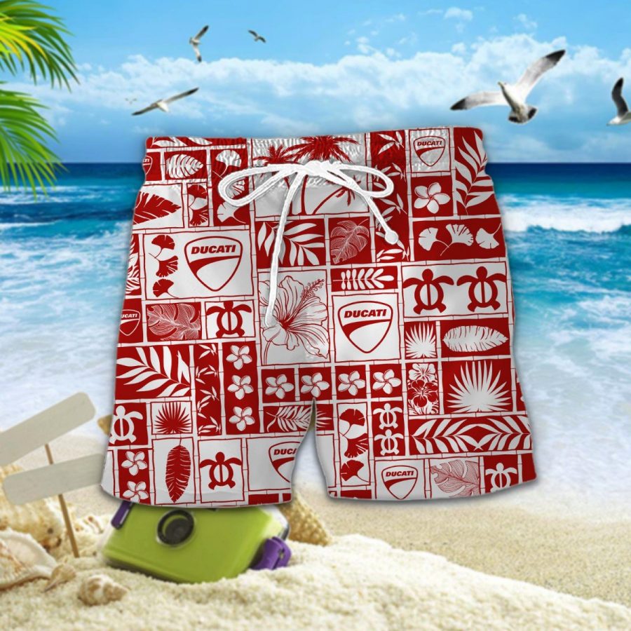 Hawaiihemd Ducati – Herren Sommerhemd – Bild 2