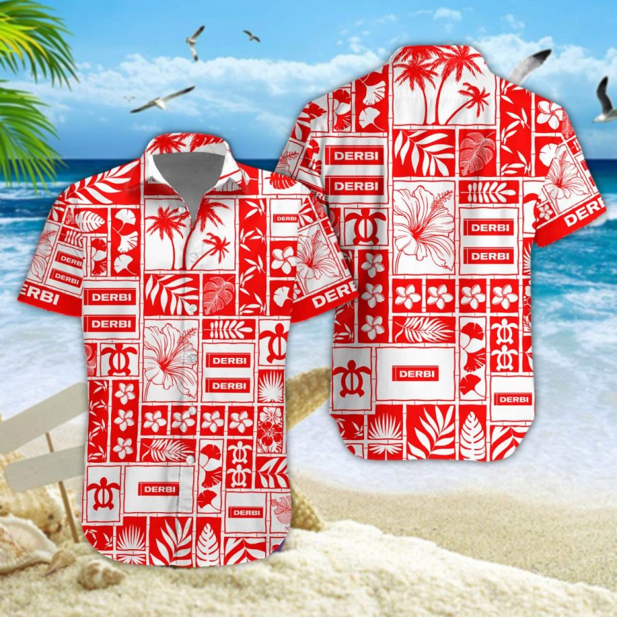 Hawaiihemd Derbi Motorcycles – Herren Sommerhemd