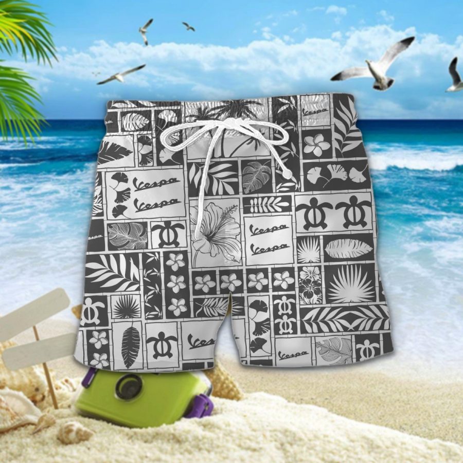 Hawaiihemd Vespa – Herren Sommerhemd – Bild 2