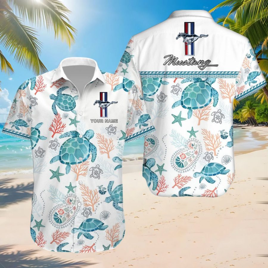Hawaiihemd Ford Mustang – Herren Sommerhemd