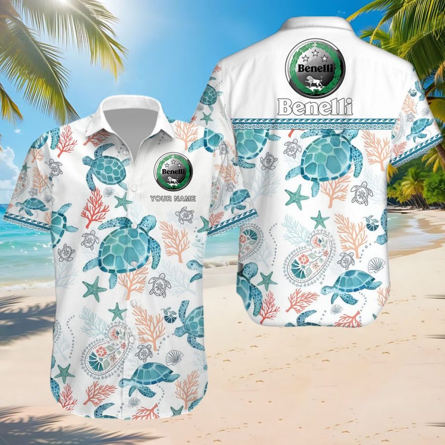 Hawaiihemd Benelli Motorcycles – Herren Sommerhemd