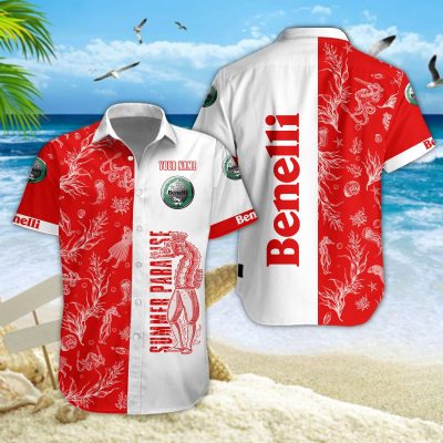 Hawaiihemd Benelli Motorcycles – Herren Sommerhemd