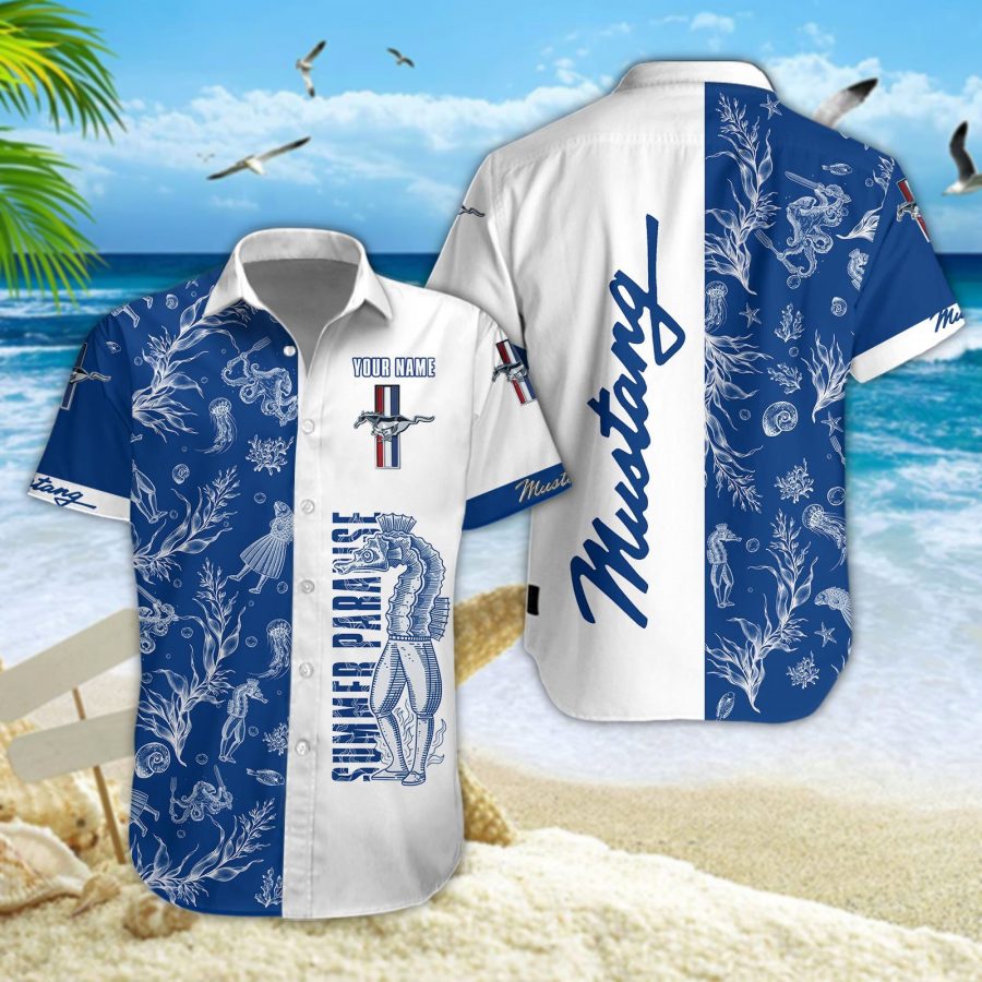 Hawaiihemd Ford Mustang – Herren Sommerhemd